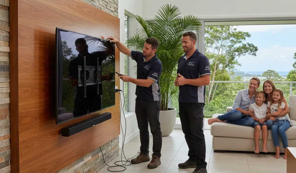 TV Wall Installation - Aerials Up North