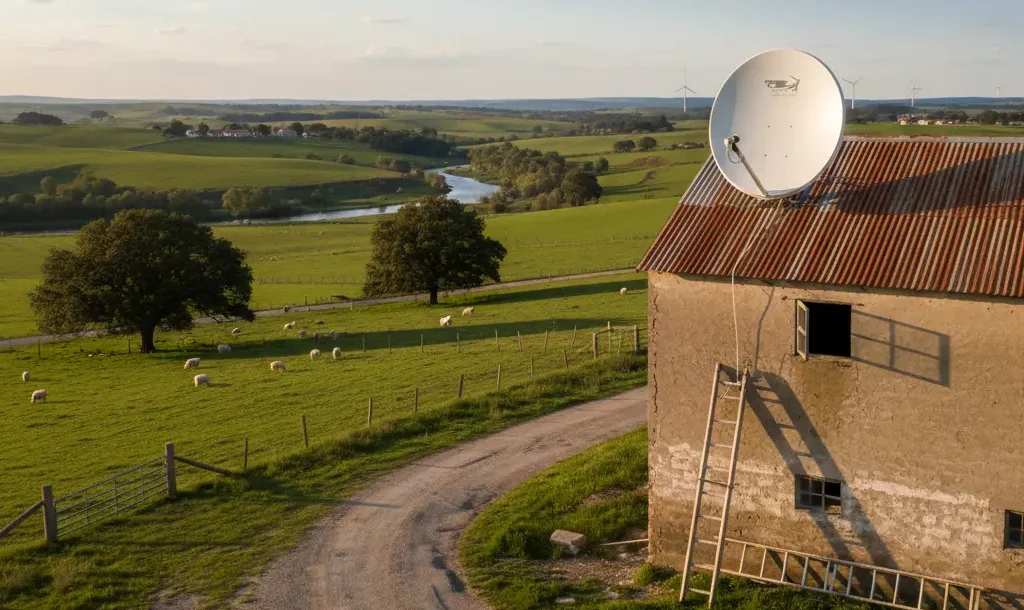 Rural TV Satellite Installation - Aerials Up North