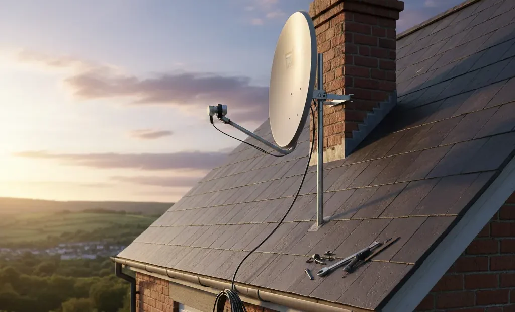 Rural TV Satellite Installation - Aerials Up North