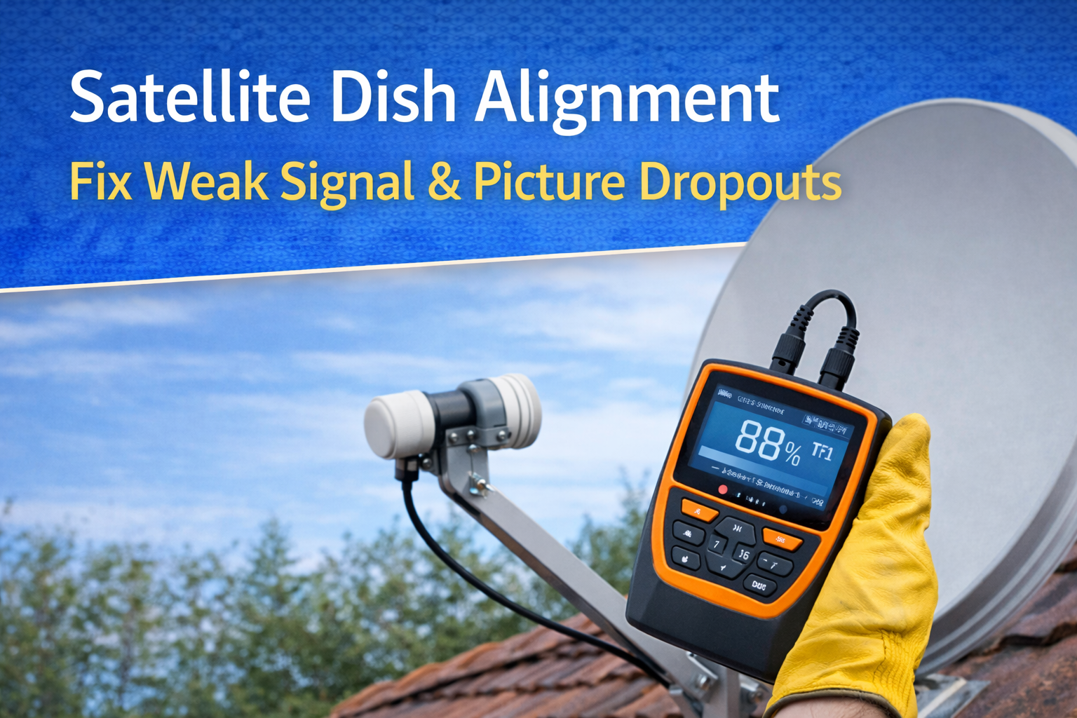 Satellite Dish Alignment | Fix Weak Signal & Picture Dropouts