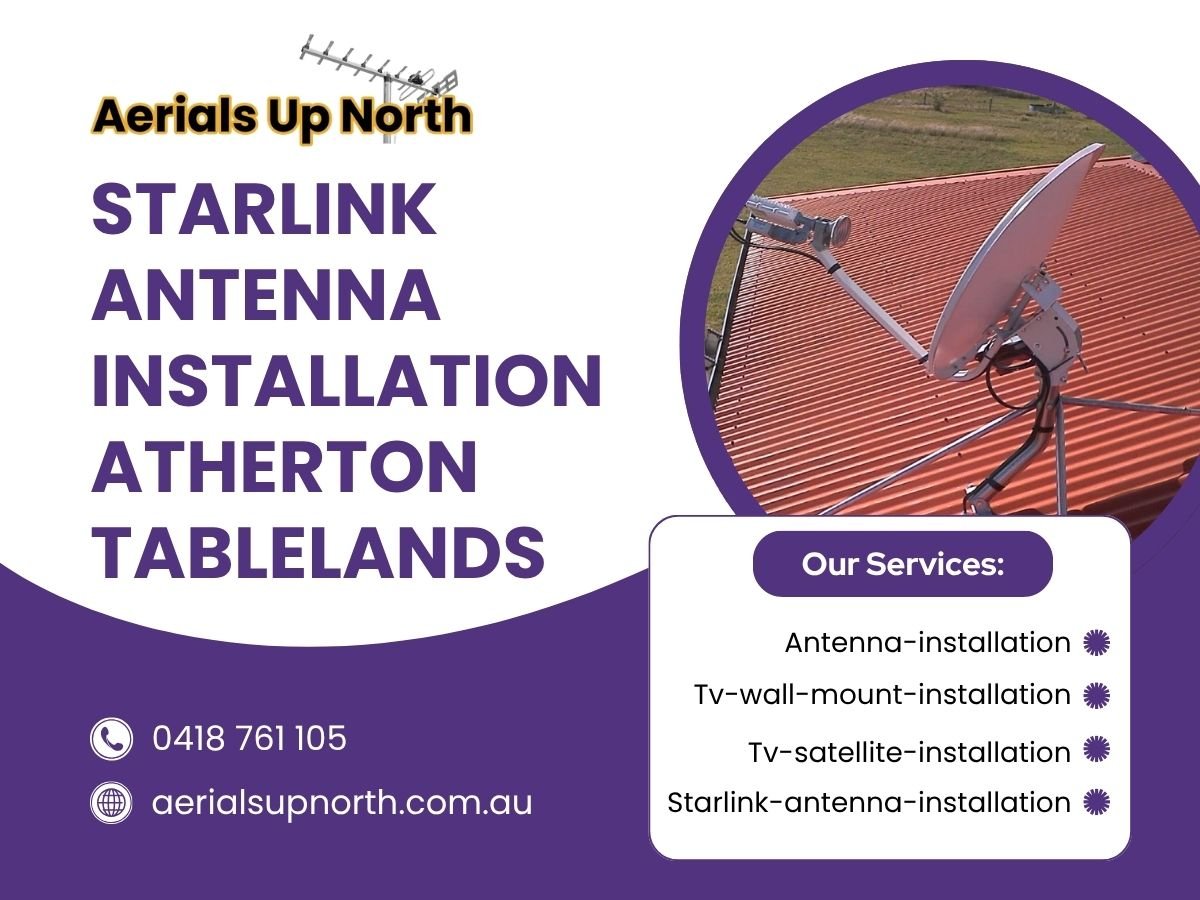 starlink antenna installation atherton tablelands