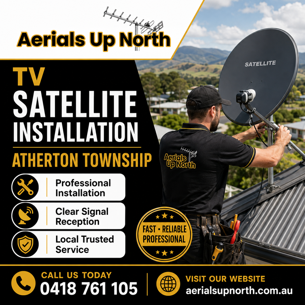 TV Satellite Installation Atherton Township